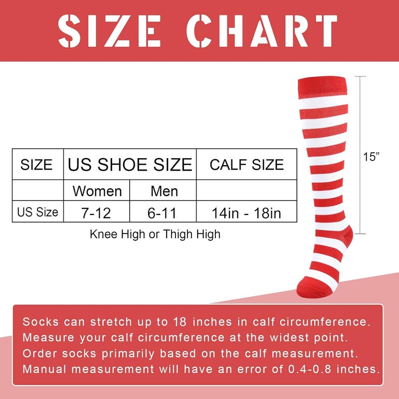 Junely Compression Socks for Women Knee High for Running Athletic Nurses Pregnant Women Work Support Travel Flight Sports - Image 5